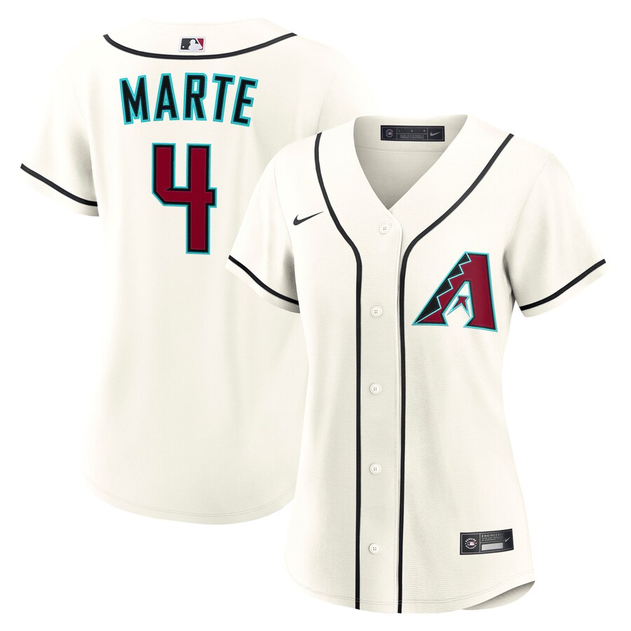 Women's Arizona Diamondbacks Ketel Marte Nike Cream Home Replica Jersey - Jersey