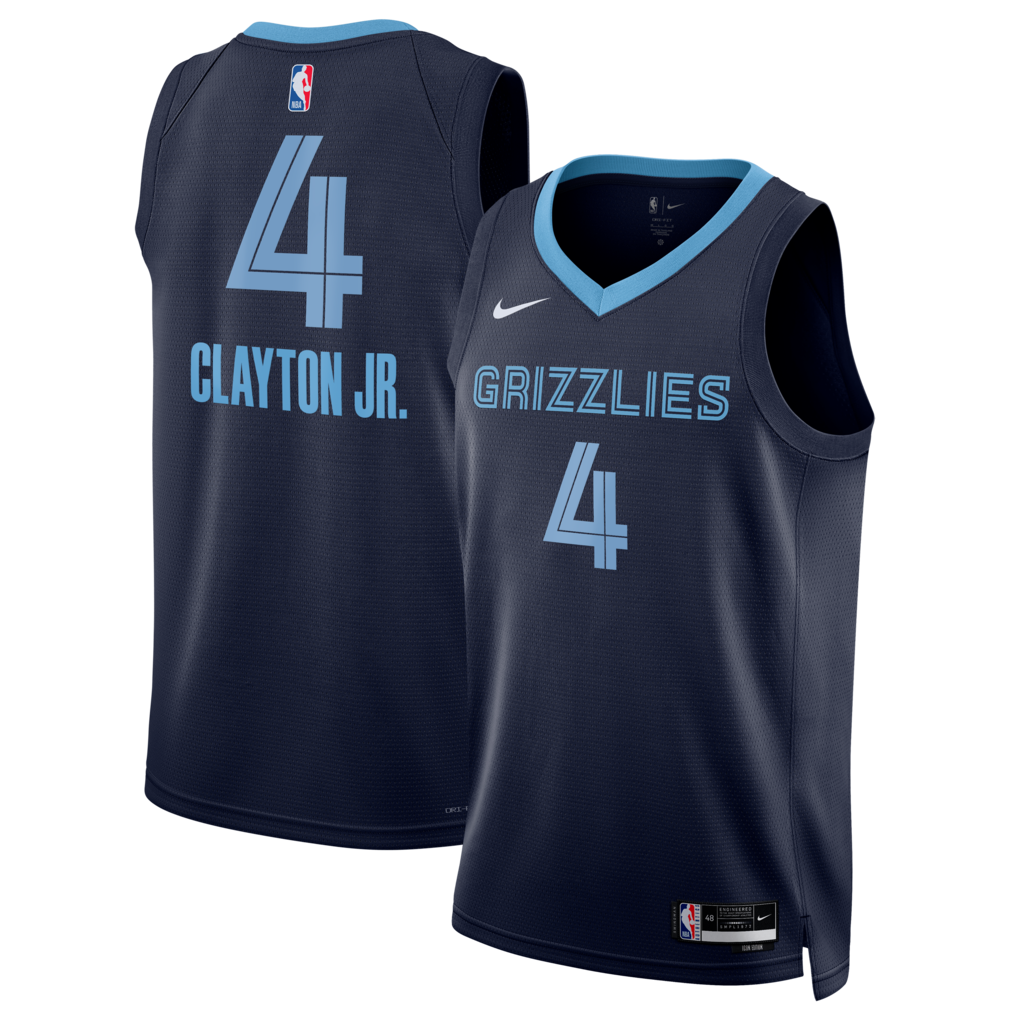 Unisex Memphis Grizzlies Walter Clayton Jr. Nike Navy Swingman Jersey - Icon Edition - Jersey