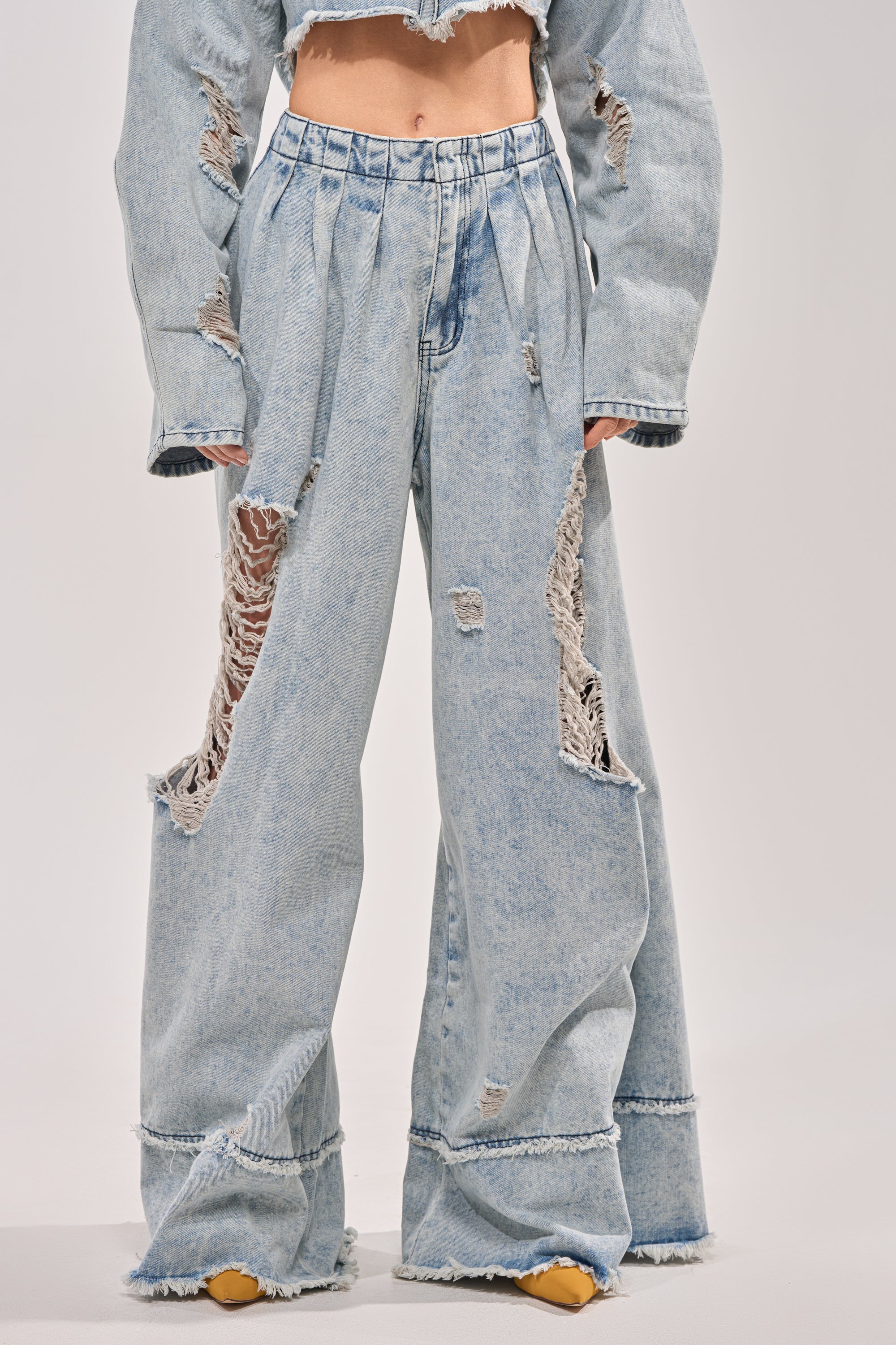 CAMILLE WIDE LEG DENIM - Akira Wear