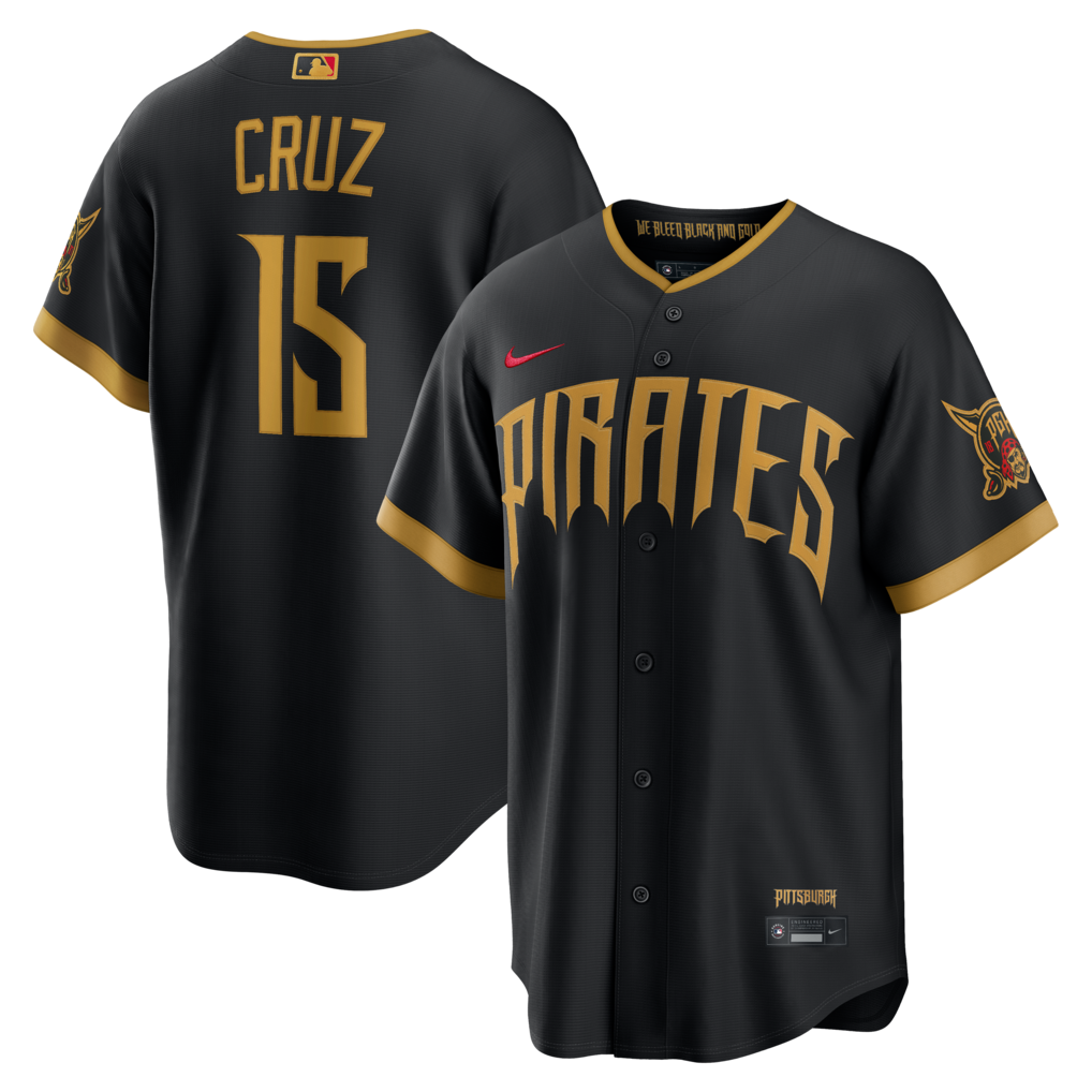 Men's Pittsburgh Pirates Oneil Cruz Nike Black 2026 City Connect Stadium Jersey - Jersey