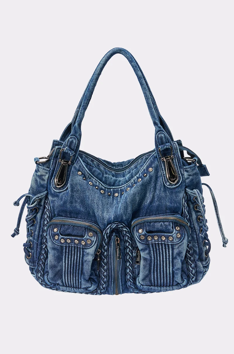 ULTIMATE IT GIRL DENIM BAG - Akira Wear