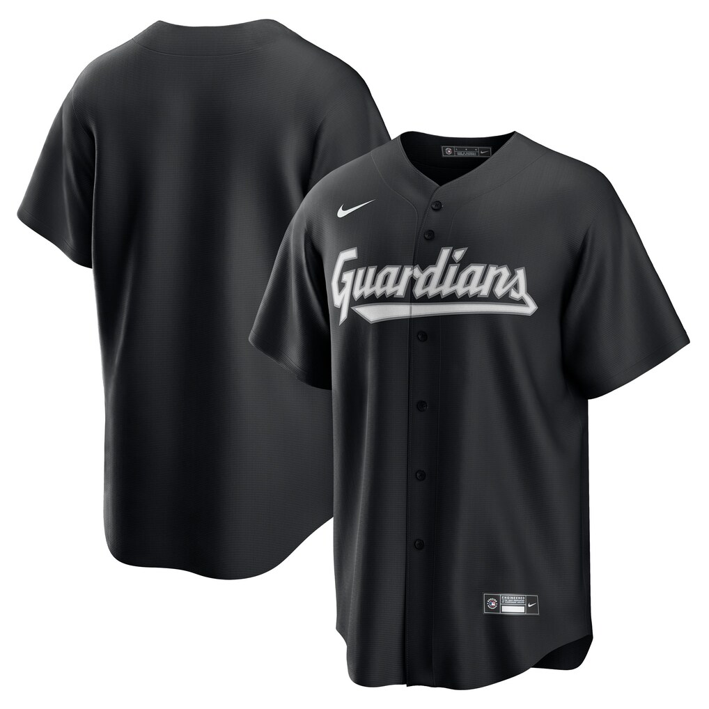 Men's Cleveland Guardians  Nike Black Replica Jersey - Jersey