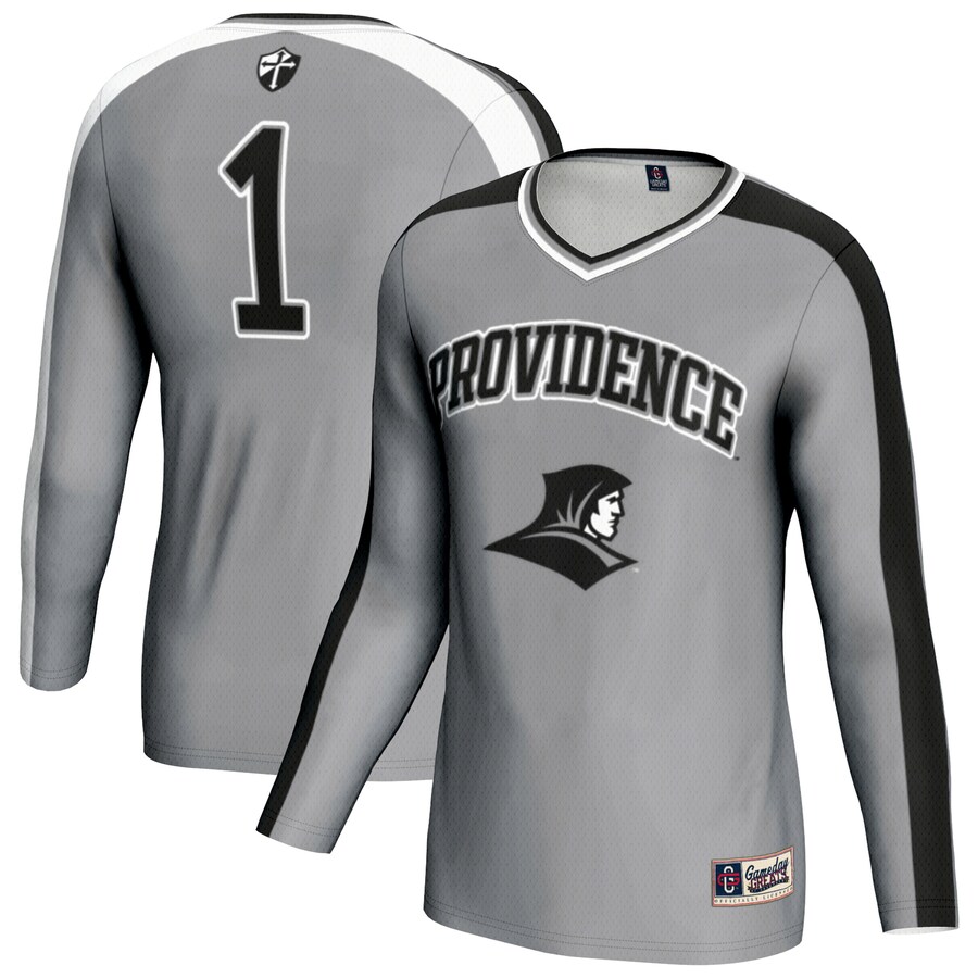 Youth GameDay Greats Silver Providence Friars #1 Lightweight Volleyball Fashion Jersey - Jersey