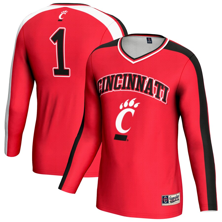 Unisex GameDay Greats Red Cincinnati Bearcats #1 Lightweight Volleyball Fashion Jersey - Jersey
