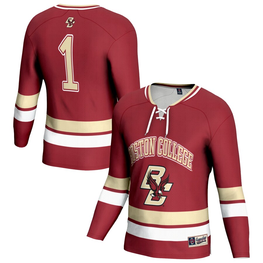 Youth  Maroon Boston College Eagles Lightweight Women's Hockey Team Fashion Jersey - Jersey