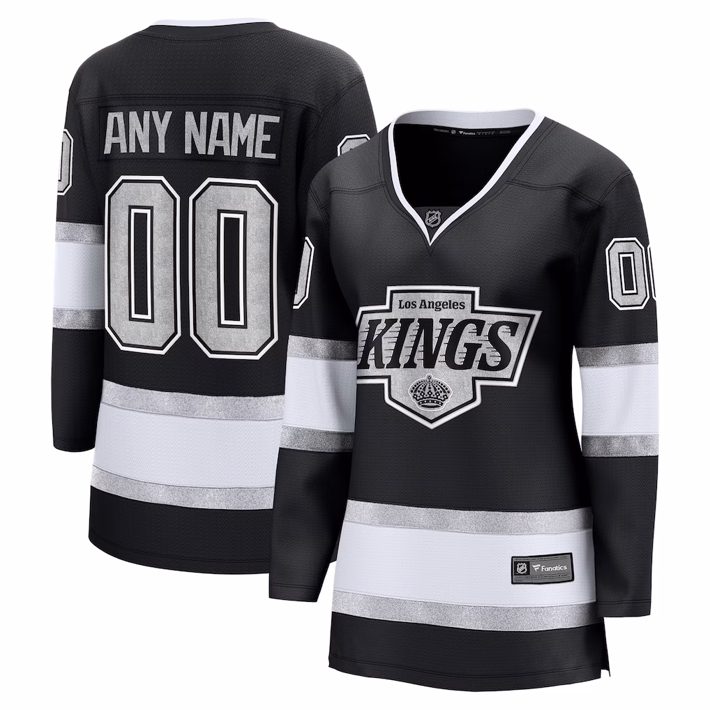 Women's Los Angeles Kings Fanatics Black Home Breakaway Custom Jersey - Jersey