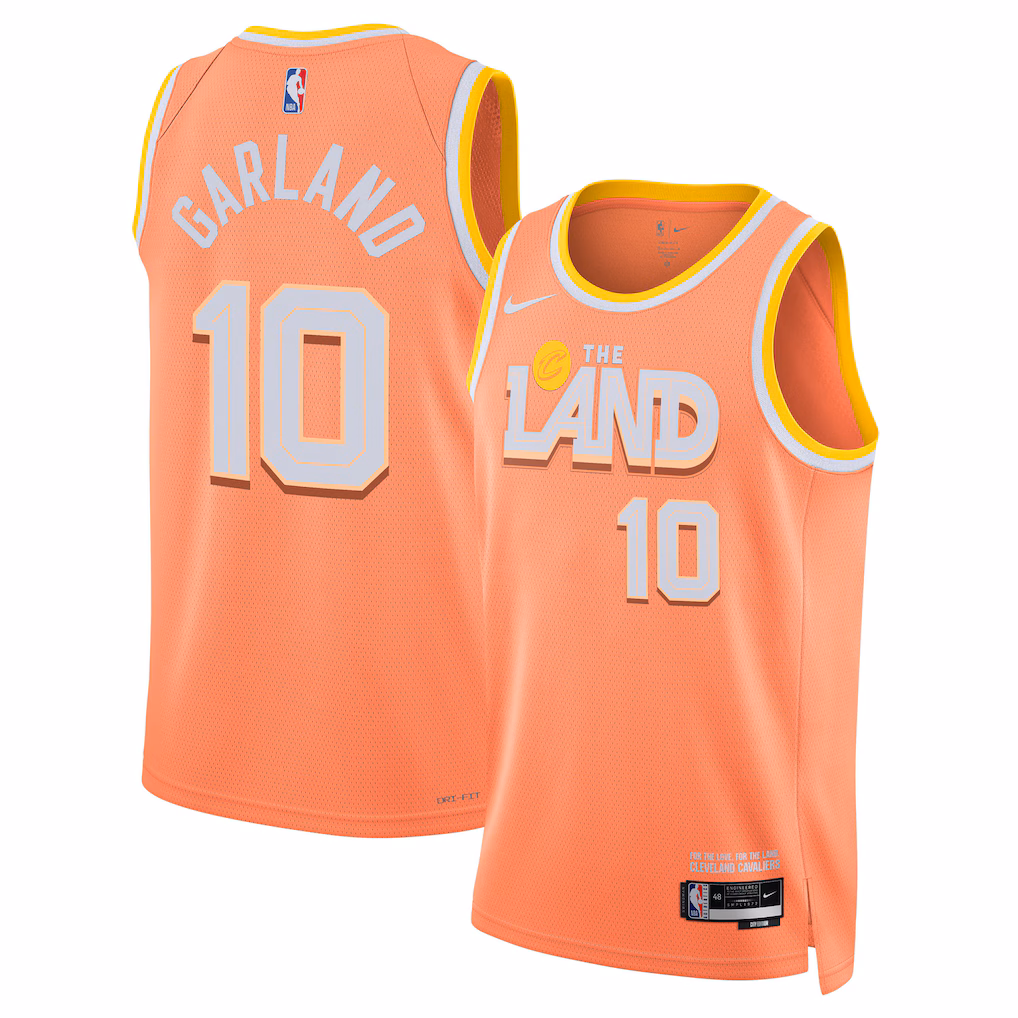 Unisex Cleveland Cavaliers Darius Garland Nike Orange 2025/26 Swingman Jersey - City Edition - Jersey