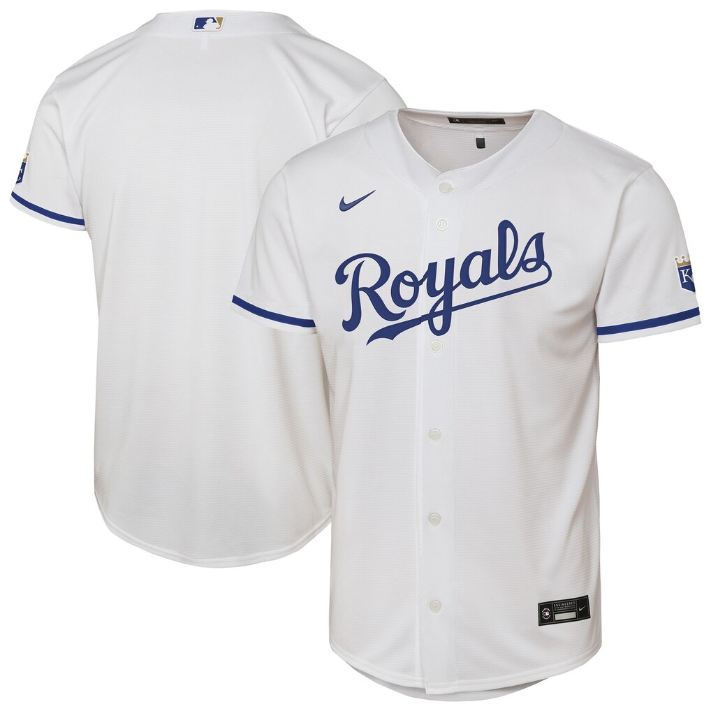 Youth Kansas City Royals  Nike White Home Stadium Jersey - Jersey