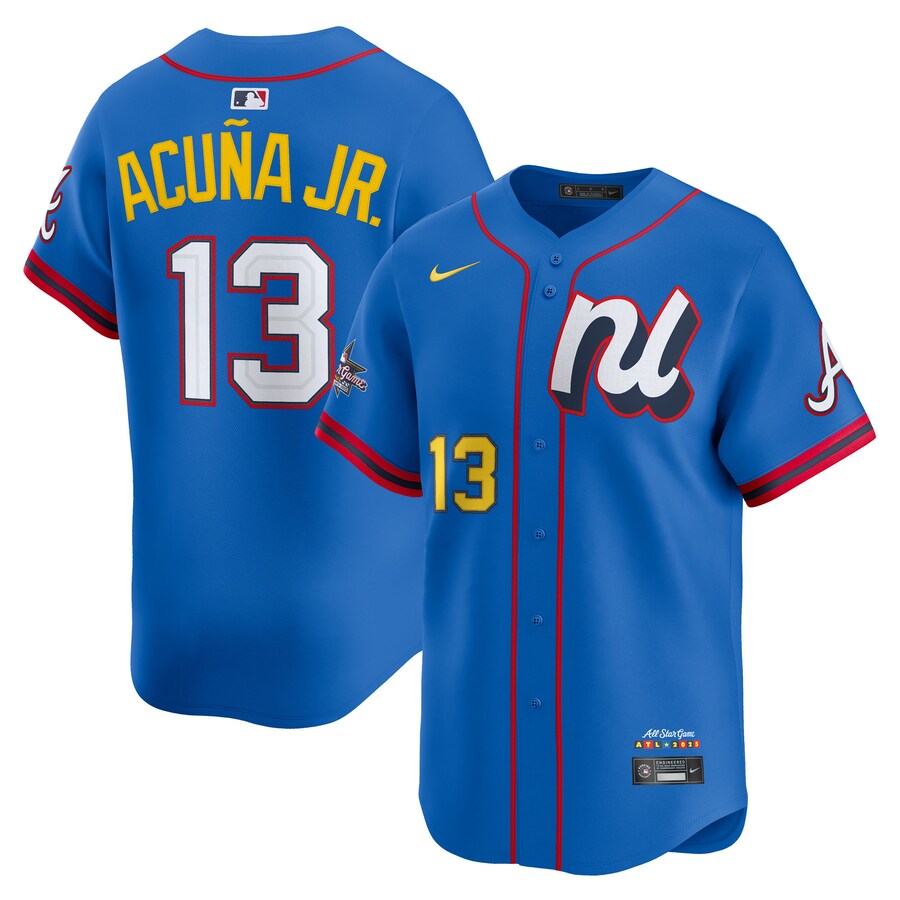 Men's National League Ronald Acuña Jr. Nike Blue 2025 All-Star Edition Limited Player Jersey - Jersey