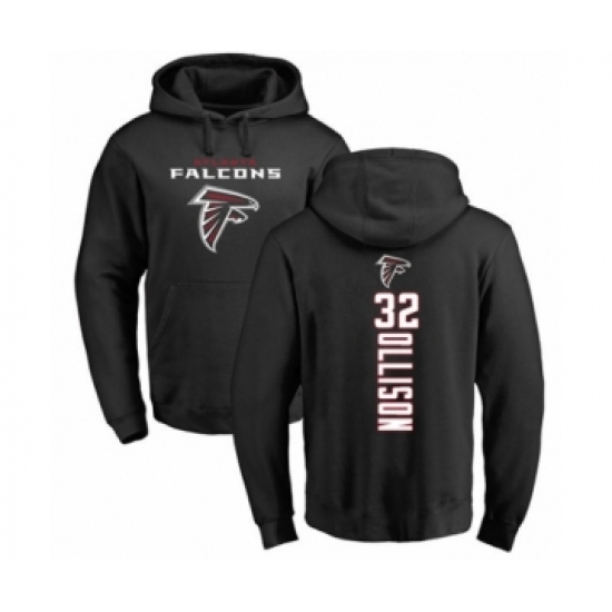 Football Atlanta Falcons #32 Qadree Ollison Black Backer Pullover Hoodie - Jersey