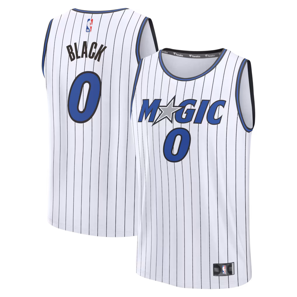 Men's Orlando Magic Anthony Black Fanatics White Fast Break Replica Jersey - Association Edition - Jersey