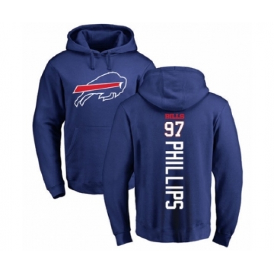 Football Buffalo Bills #97 Jordan Phillips Royal Blue Backer Pullover Hoodie - Jersey