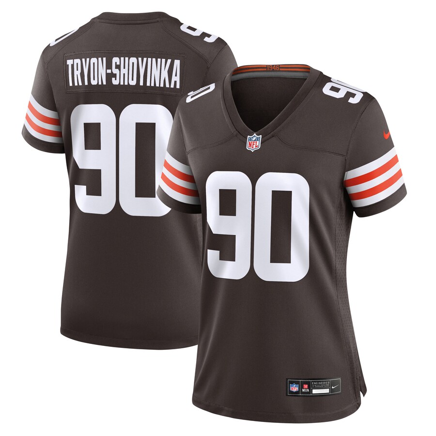 Women's Cleveland Browns Joe Tryon-Shoyinka Nike Brown Team Game Jersey - Jersey