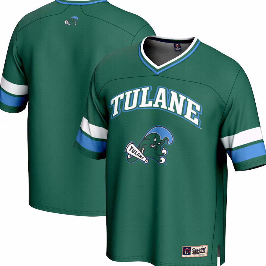 Men's GameDay Greats Green Tulane Green Wave Spirit Football Jersey - Jersey
