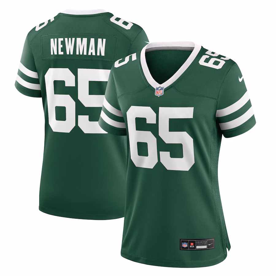 Women's New York Jets Xavier Newman Nike Legacy Green Game Jersey - Jersey