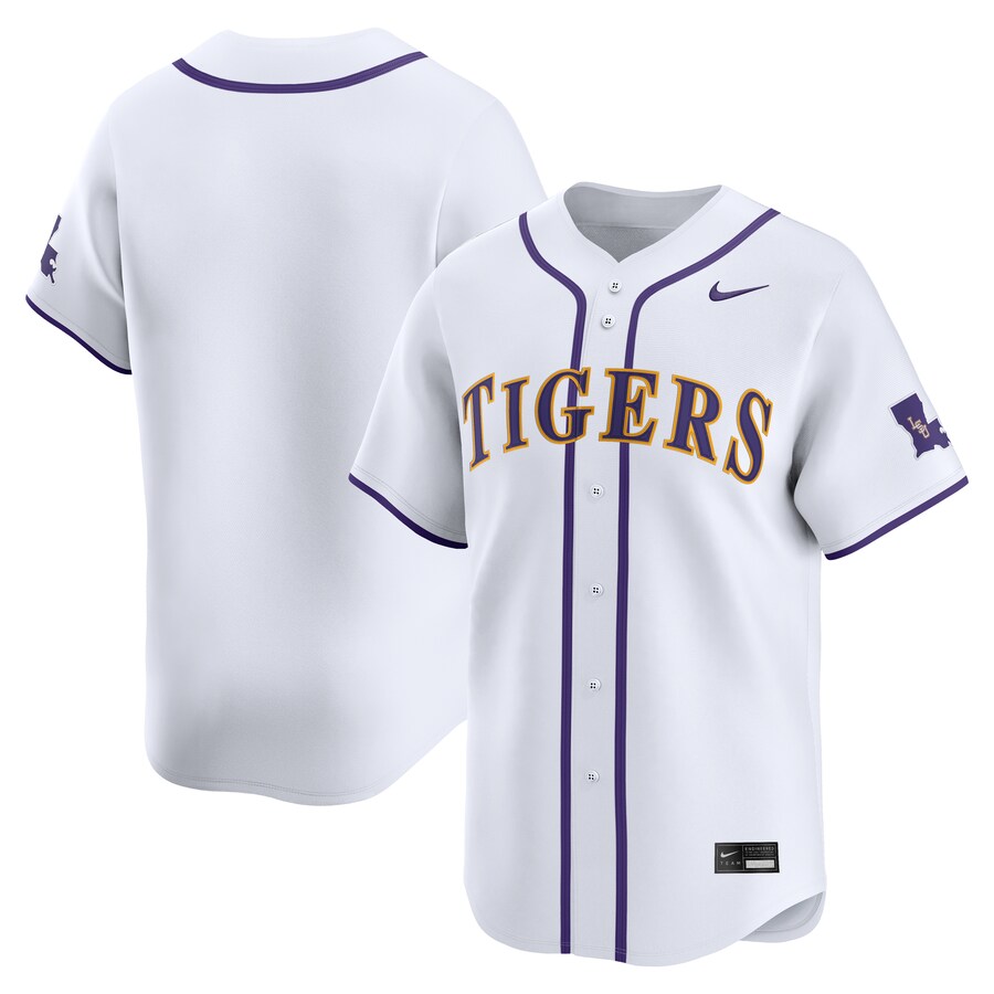 Men's Nike  White LSU Tigers Limited Home Wordmark Jersey - Jersey