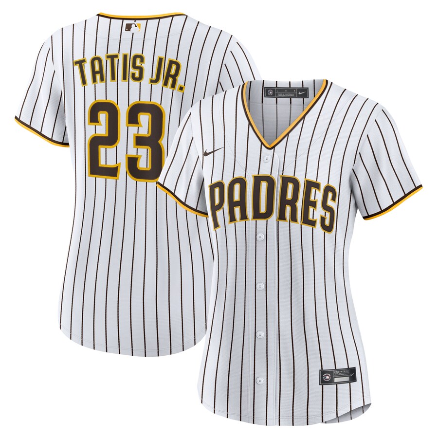 Women's San Diego Padres Fernando Tatís Jr. Nike White/Brown Home Replica Player Jersey - Jersey