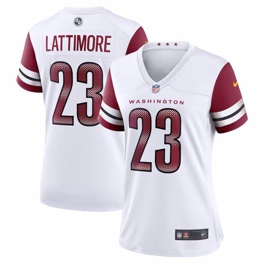 Women's Washington Commanders Marshon Lattimore Nike White Team Game Jersey - Jersey