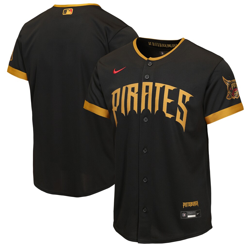 Youth Pittsburgh Pirates  Nike Black 2026 City Connect Stadium Jersey - Jersey