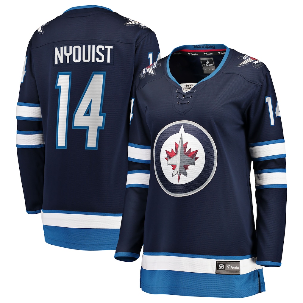 Women's Winnipeg Jets Gustav Nyquist Fanatics Navy Home Breakaway Jersey - Jersey