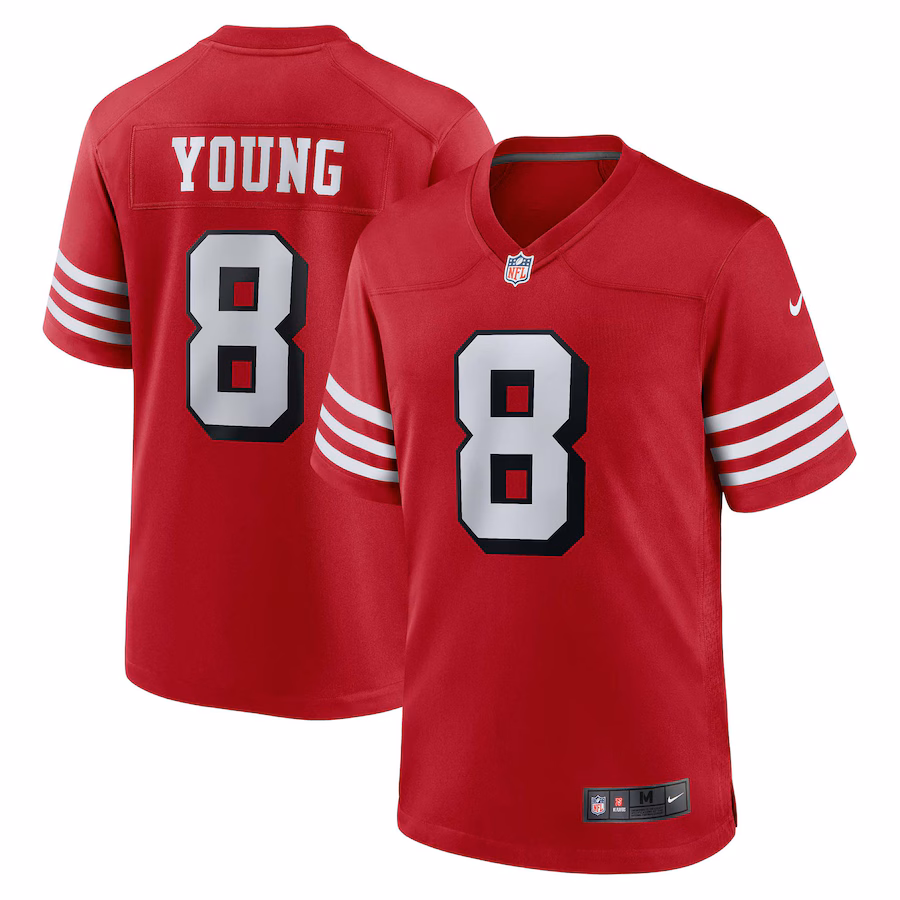Men's San Francisco 49ers Steve Young Nike Scarlet Retired Player Alternate Game Jersey - Jersey