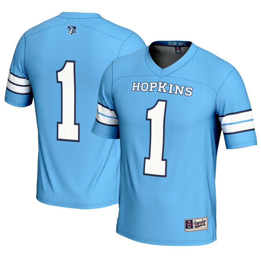 Youth GameDay Greats #1 Light Blue Johns Hopkins Blue Jays Lightweight Lacrosse Jersey - Jersey