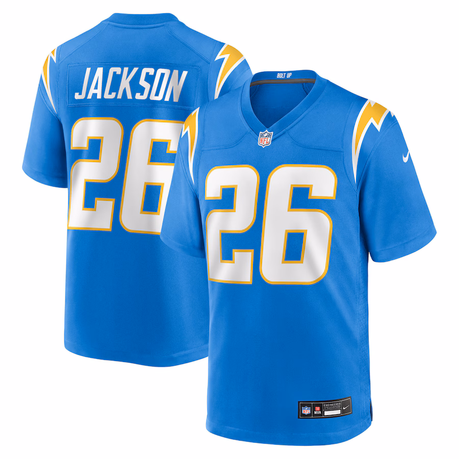 Men's Los Angeles Chargers Donte Jackson Nike Powder Blue Team Game Jersey - Jersey