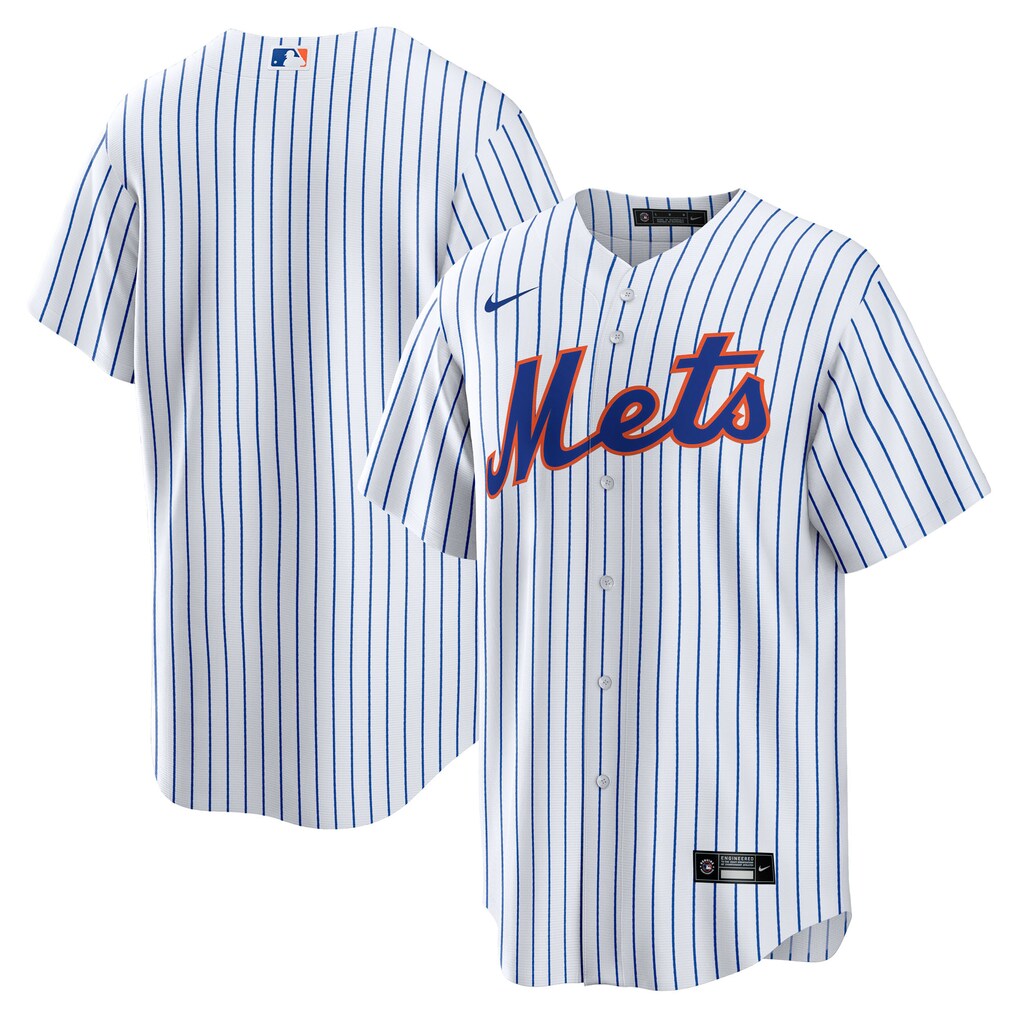 Men's New York Mets Nike White Home Big & Tall Replica Jersey - Jersey