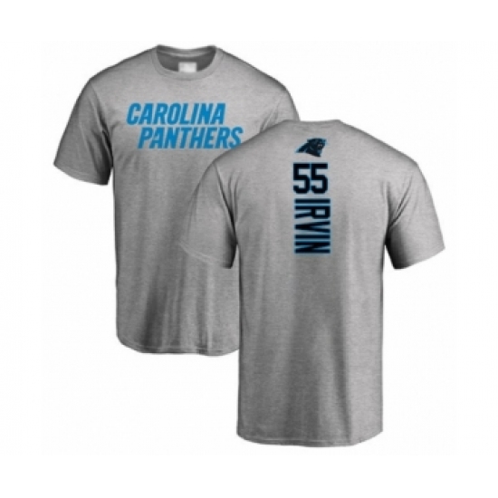 Football Carolina Panthers #55 Bruce Irvin Ash Backer T-Shirt - Jersey