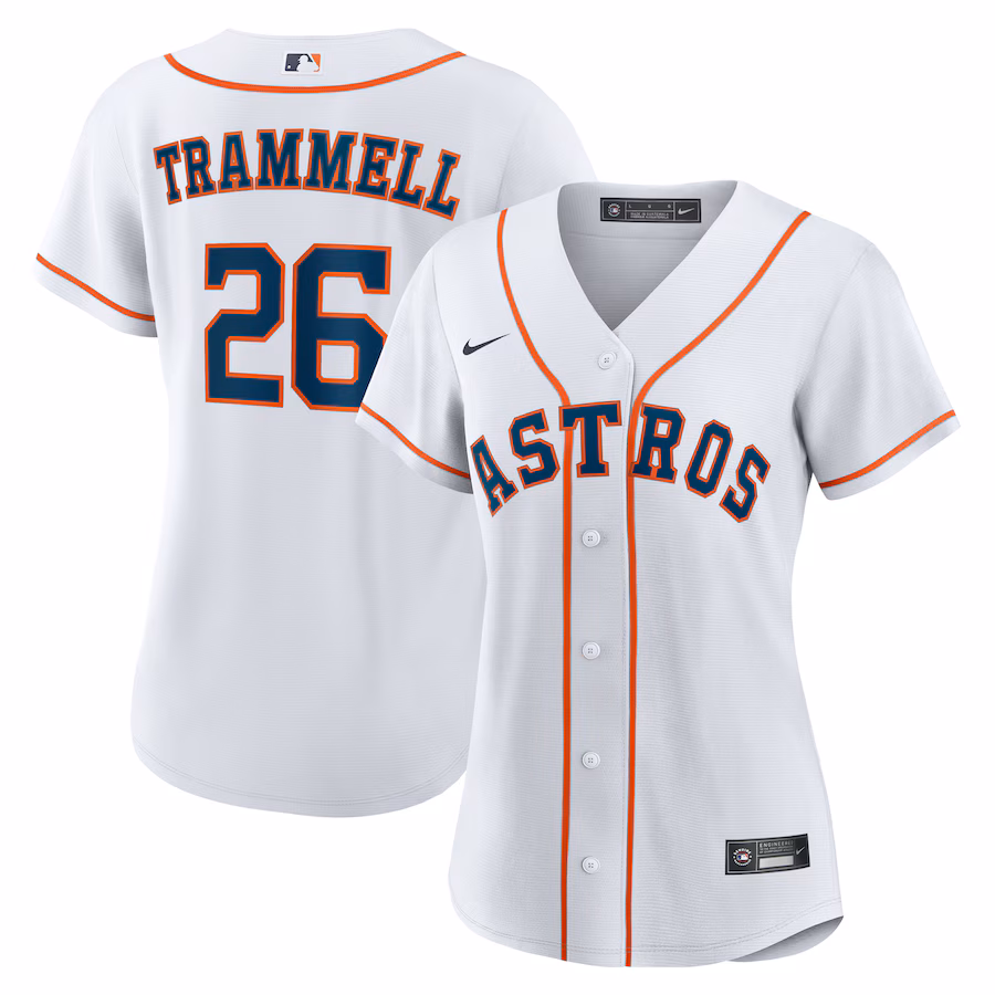 Women's Houston Astros Taylor Trammell Nike White Home Replica Jersey - Jersey