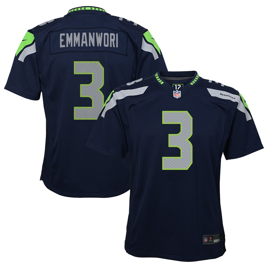 Youth Seattle Seahawks Nick Emmanwori Nike College Navy Game Jersey - Jersey