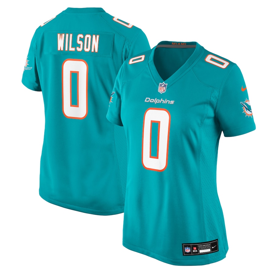 Women's Miami Dolphins Zach Wilson Nike Aqua Team Game Jersey - Jersey