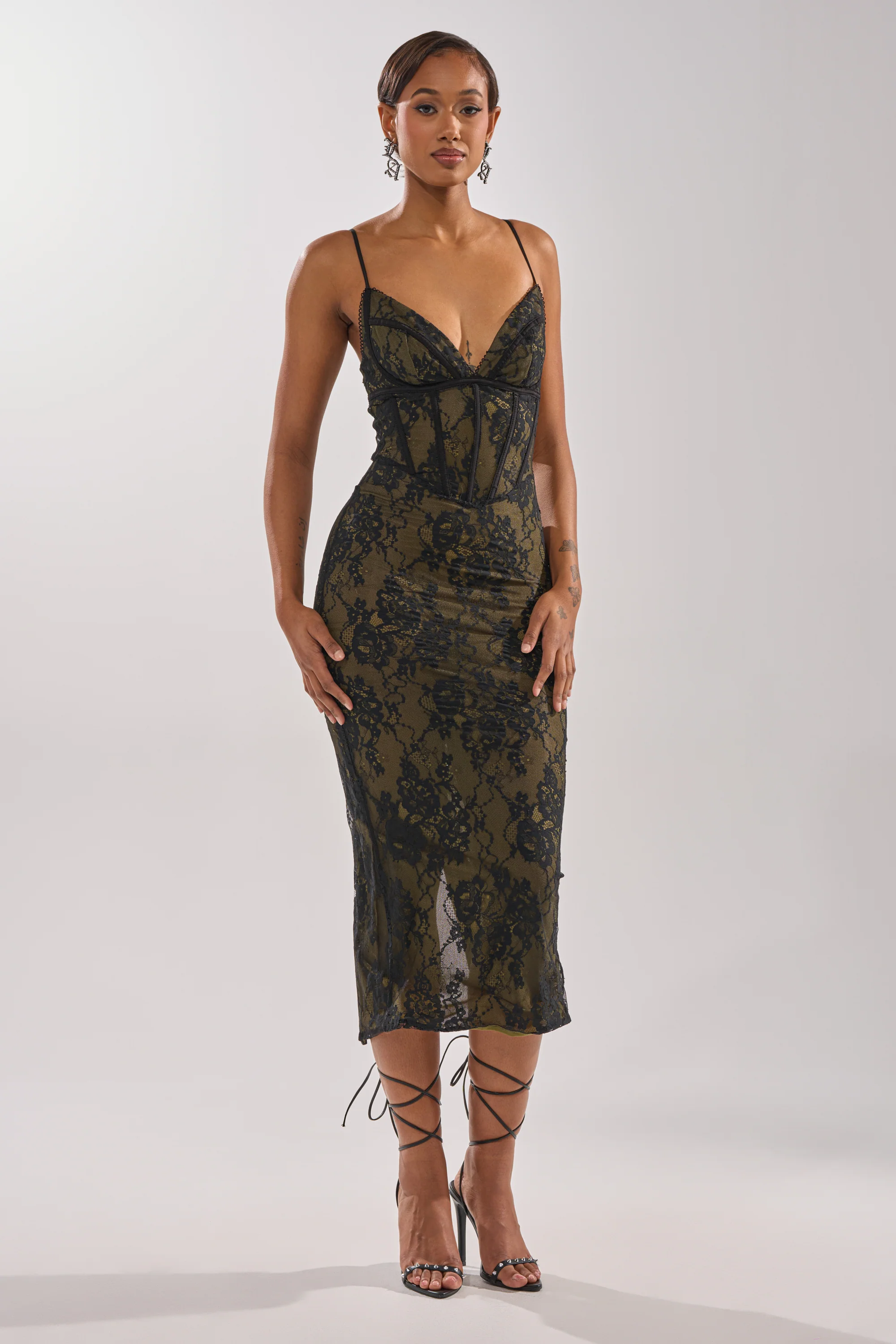 BETTER BELIEVE IT LACE MAXI DRESS - Akira Wear