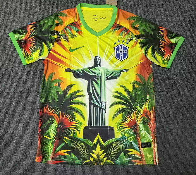Brazil Soccer Jersey Jesus Special Edition Custom Shirt 2025 - Jersey