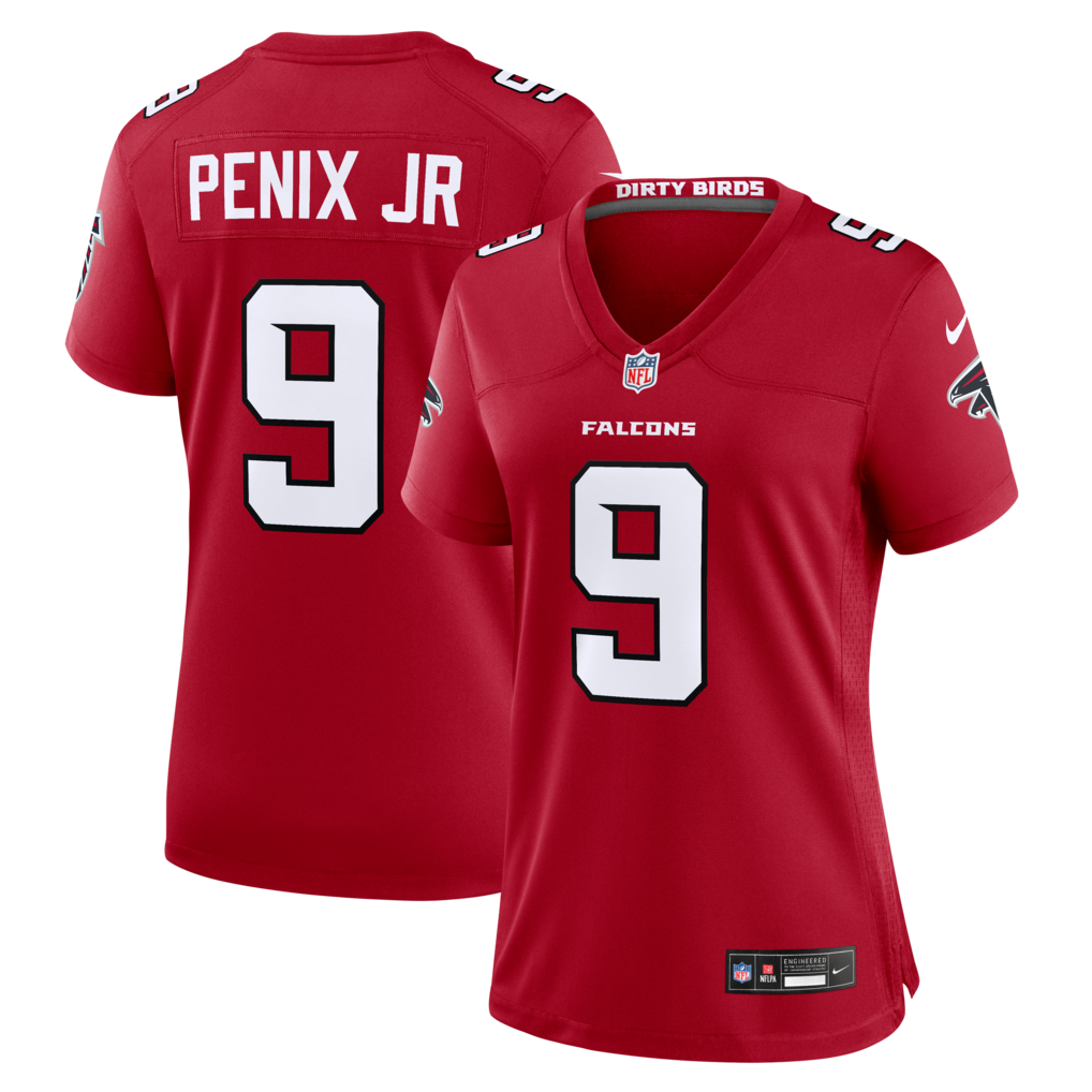 Women's Atlanta Falcons Michael Penix Jr. Nike Red Game Jersey - Jersey