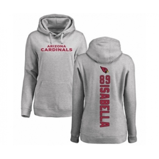 Football Women's Arizona Cardinals #89 Andy Isabella Ash Backer Pullover Hoodie - Jersey