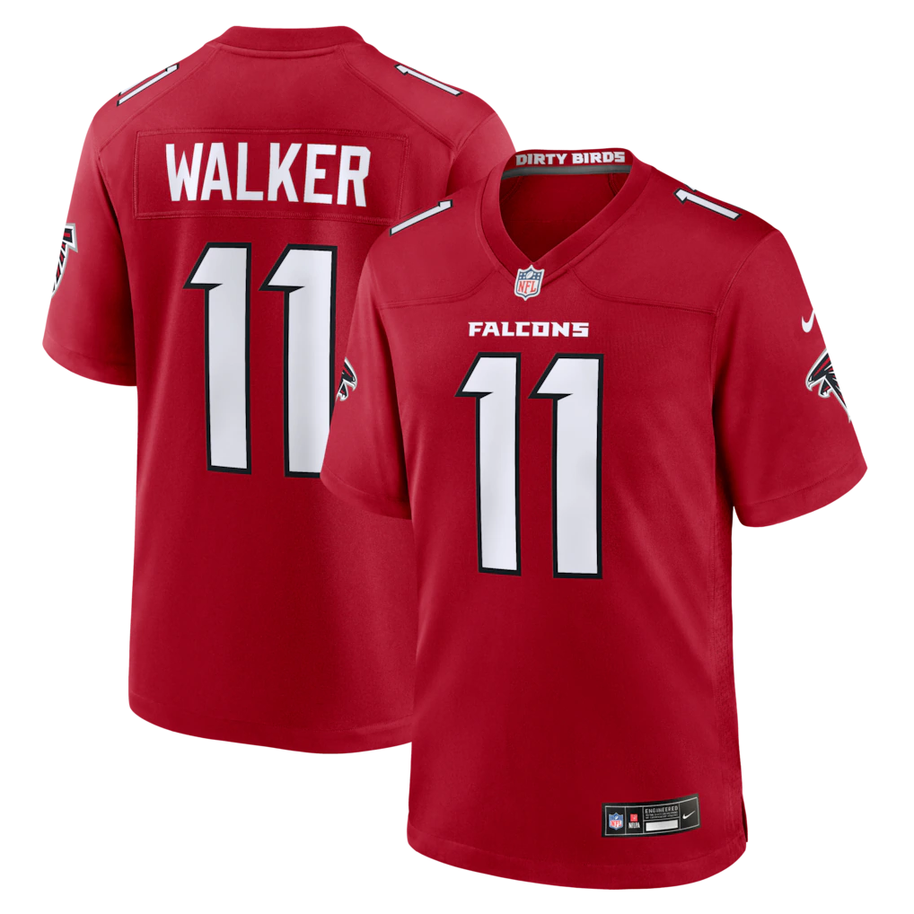 Men's Atlanta Falcons Jalon Walker Nike Red Game Jersey - Jersey