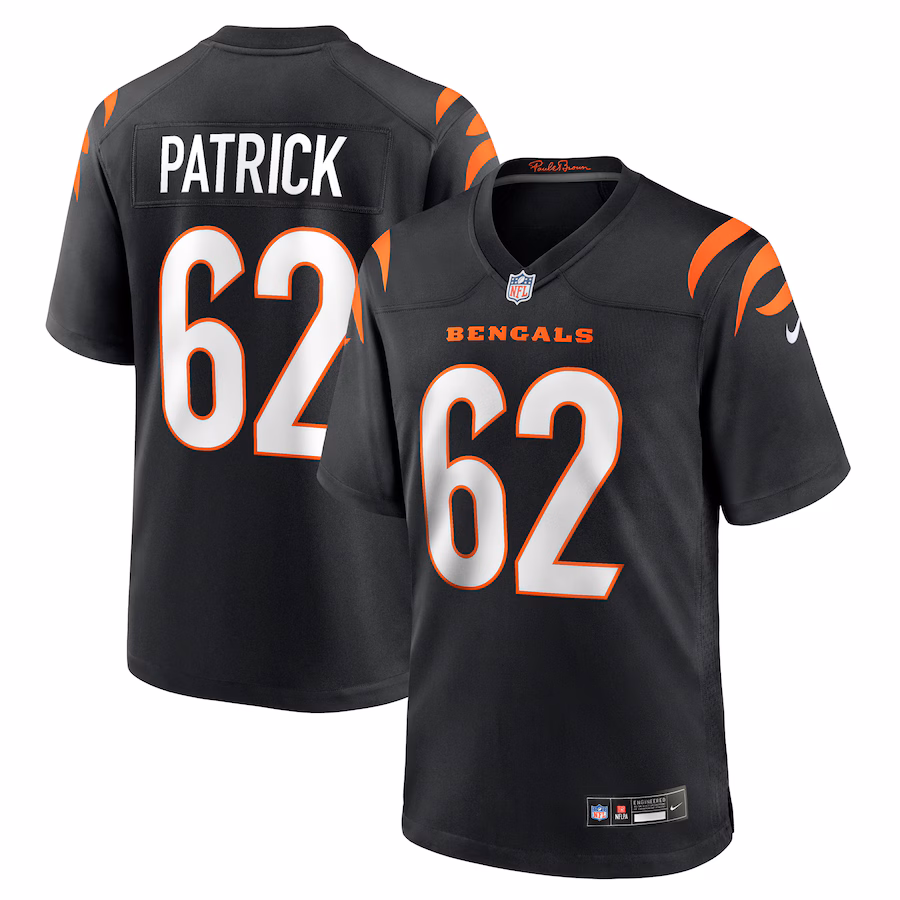 Men's Cincinnati Bengals Lucas Patrick Nike Black Team Game Jersey - Jersey