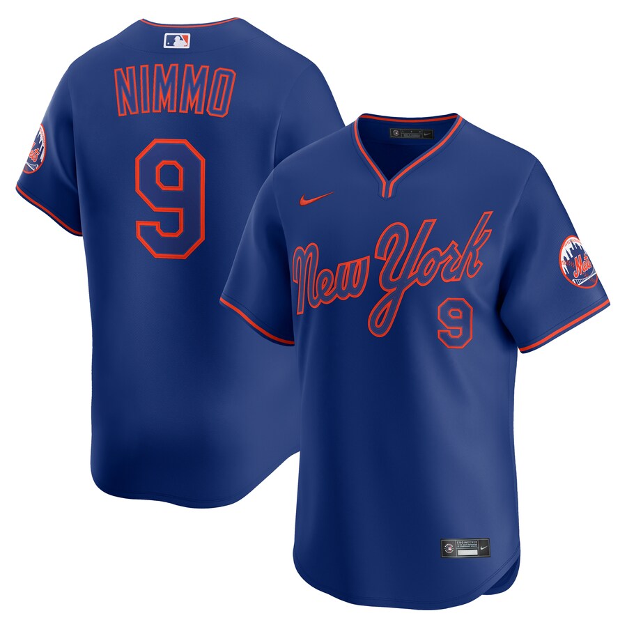 Men's New York Mets Brandon Nimmo Nike Royal Alternate Limited Player Jersey - Jersey
