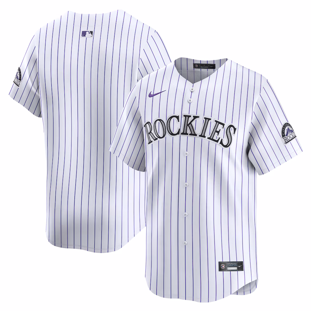 Men's Colorado Rockies  Nike White Home Limited Player Jersey - Jersey