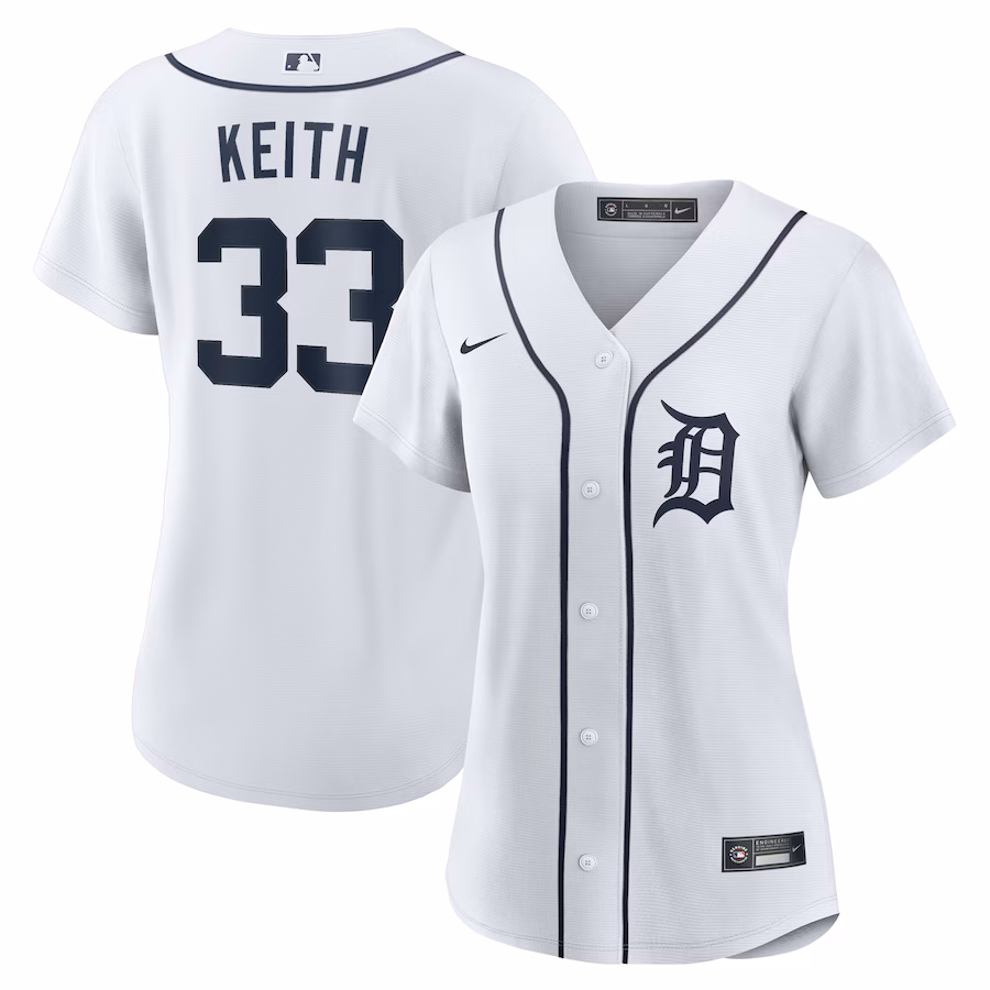 Women's Detroit Tigers Colt Keith Nike White Home Replica Jersey - Jersey