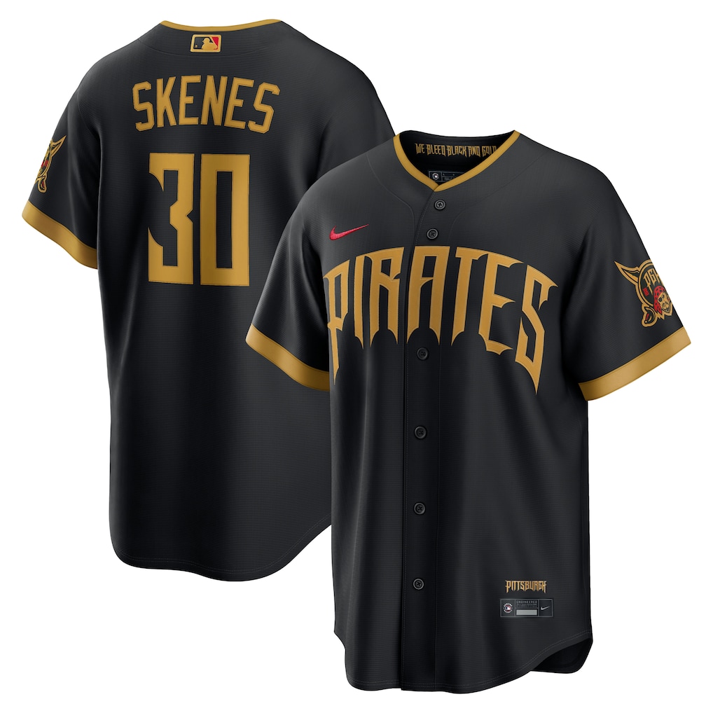 Men's Pittsburgh Pirates Paul Skenes Nike Black 2026 City Connect Stadium Jersey - Jersey