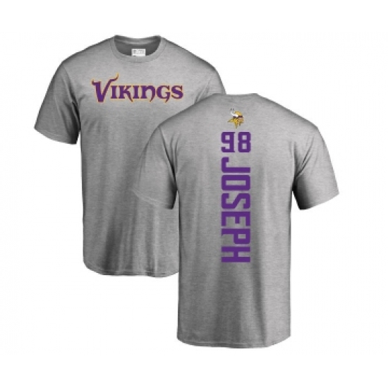 Football Minnesota Vikings #98 Linval Joseph Ash Backer T-Shirt - Jersey