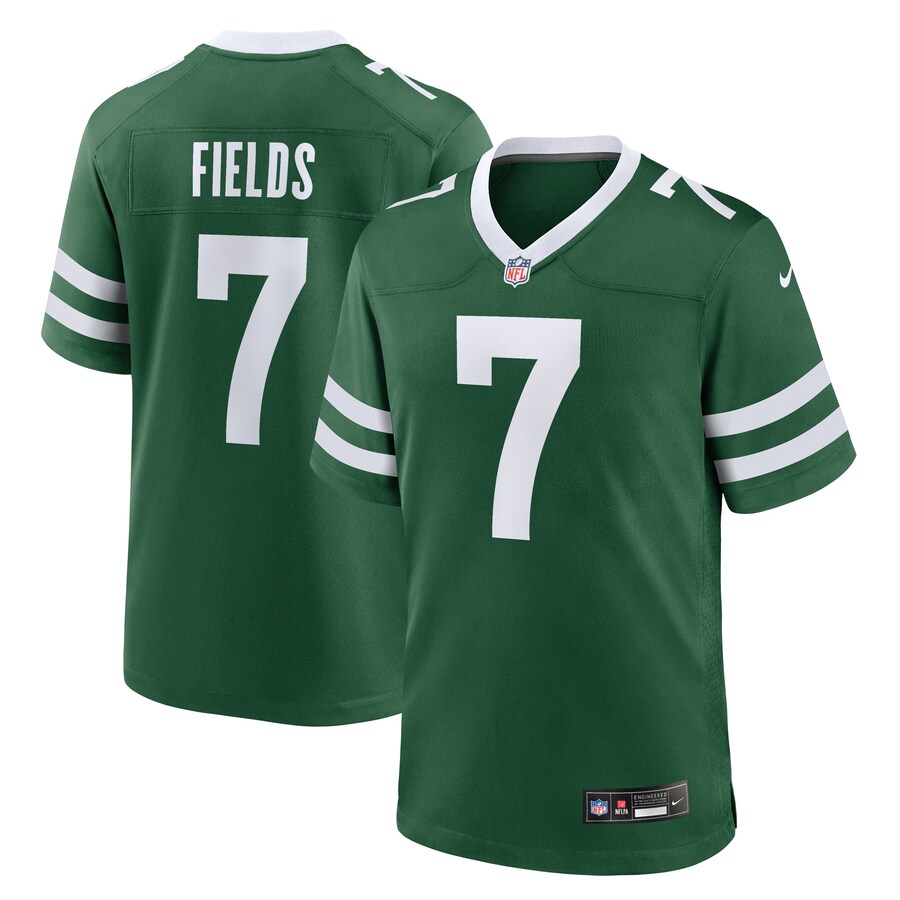 Youth New York Jets Justin Fields Nike Green Game Jersey - Jersey