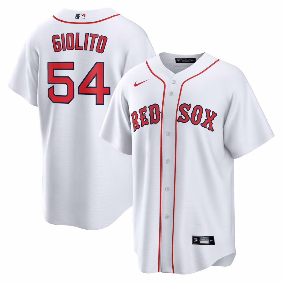 Men's Boston Red Sox Lucas Giolito Nike White Home Replica Jersey - Jersey
