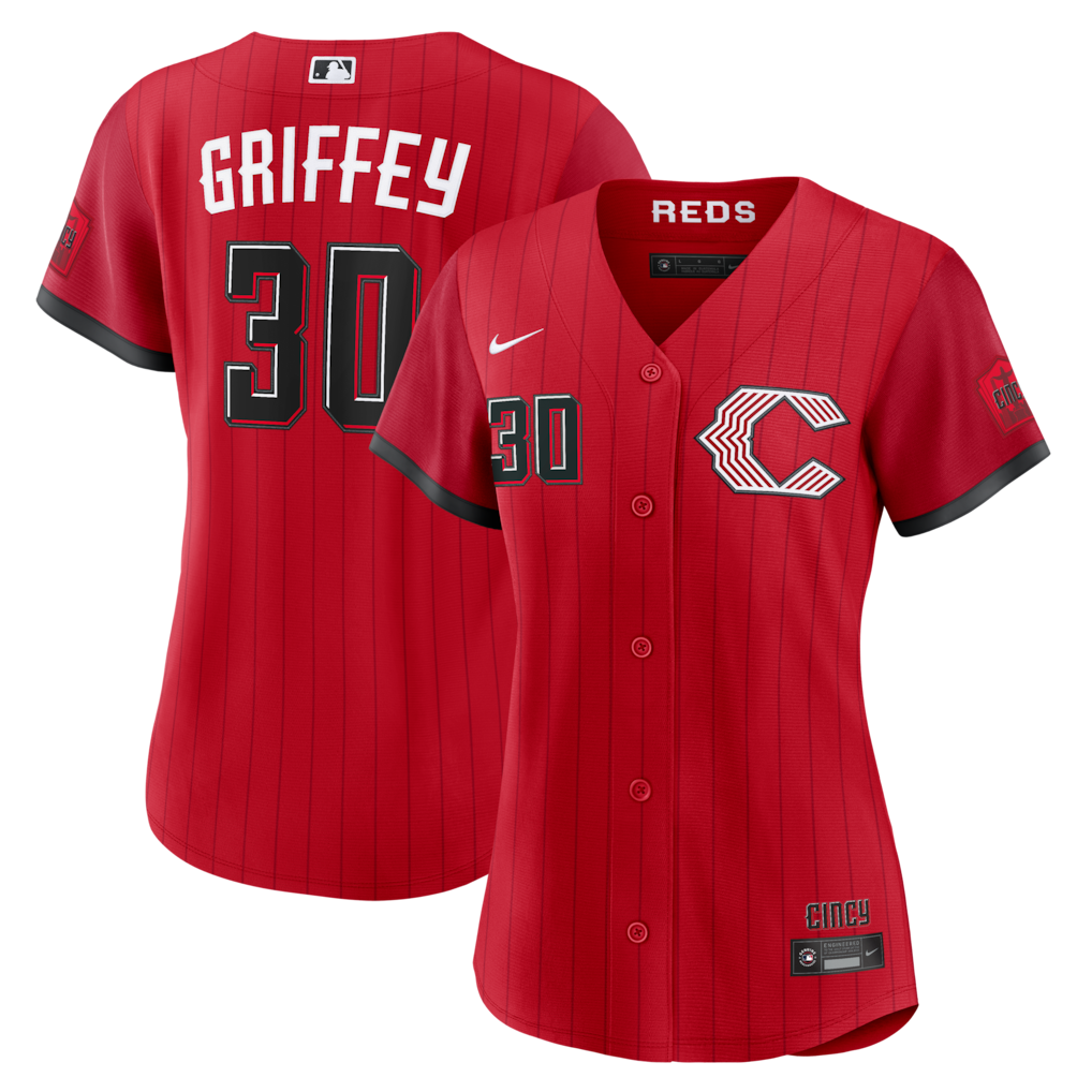 Women's Cincinnati Reds Ken Griffey Jr. Nike Red 2026 City Connect Stadium Jersey - Jersey