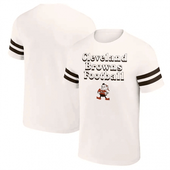 Men's Cleveland Browns Cream X Darius Rucker Collection Vintage T Shirt - Jersey