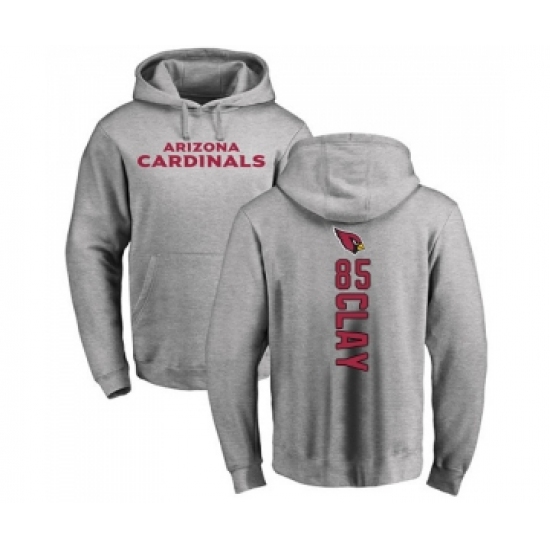 Football Arizona Cardinals #85 Charles Clay Ash Backer Pullover Hoodie - Jersey