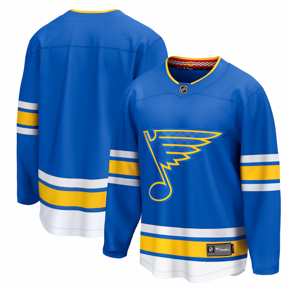 Men's St. Louis Blues Fanatics Blue Home Breakaway Jersey - Jersey