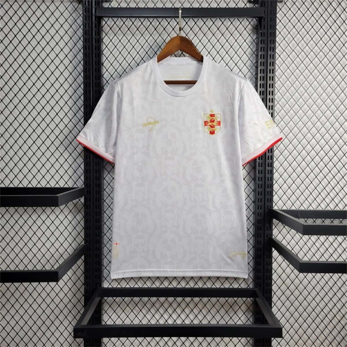 England Soccer Jersey White Comma Special Edition Kit Custom Shirt EURO 2024 - Jersey
